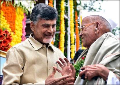 Chandra babu with senior folks