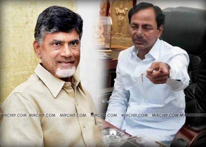 KCR Chandra babu naidu photo office