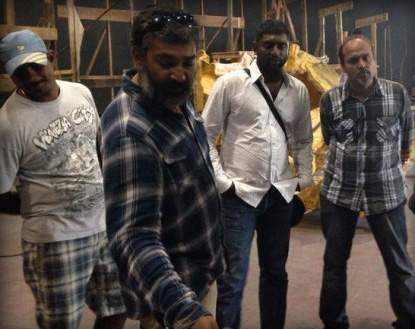 Rajamouli Baahubali working still