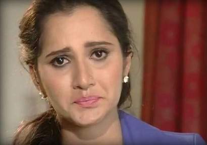Sania mirza crying 