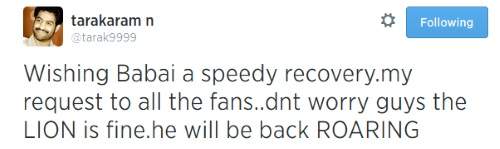 NTR Tweet on balakrishna