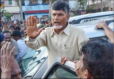 Chandrababu naidu  gives left and right to complacent officials!
