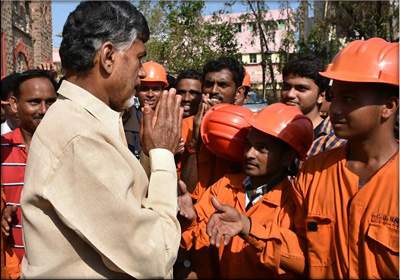CBN-Vizag cyclone hudhud-power