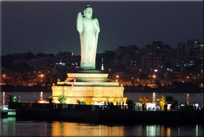 Hussainsagar river bed