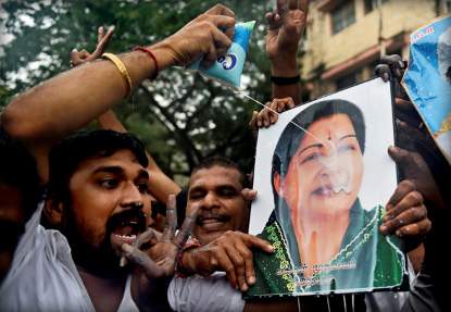 Jayalalithaa after jail photo