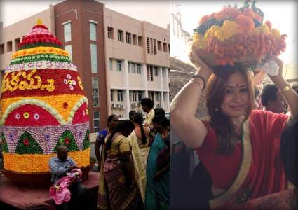 Telangana bathukamma photos 2014