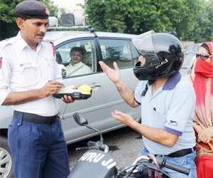 challan for no vehicle insurance