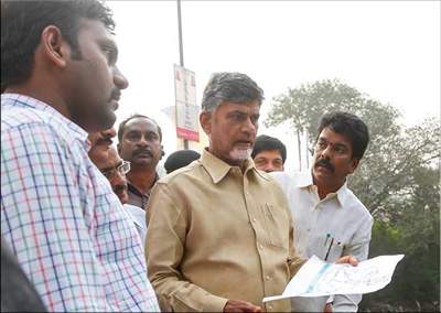 chandra babu naidu visit to vijayawada