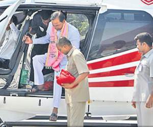 dusty helipads of cms helicopter