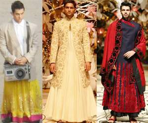 fashion designer Rohit Bal lehanga model suits