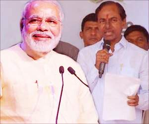 kcr with narendra modi meeting