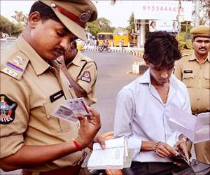 traffic police and challans