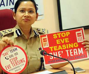 She teams in Hyderabad