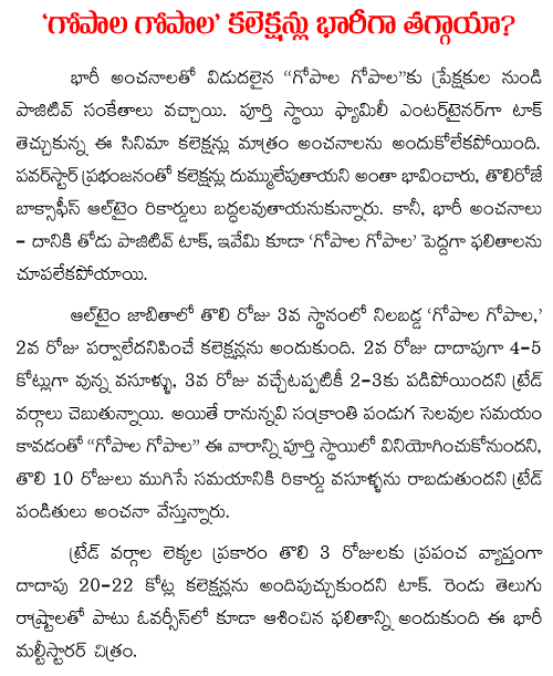 gopala gopala collections