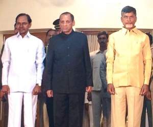 kcr chandrababu republic day photo