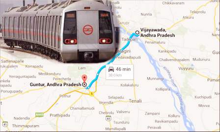 metro rail from vijayawada to guntur