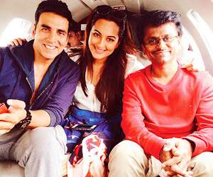 murugadoss, akshay kumar and sonakshi sinha