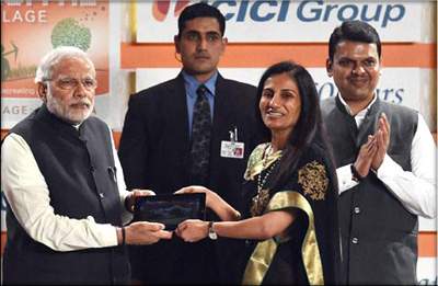 Chanda Kochhar -narendra-modi