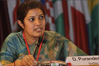 purandhareswari on chandra babu naidu