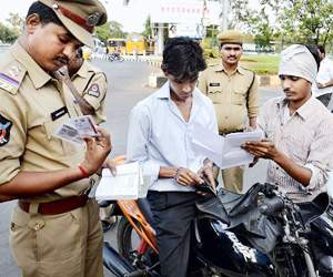 traffic police on roads