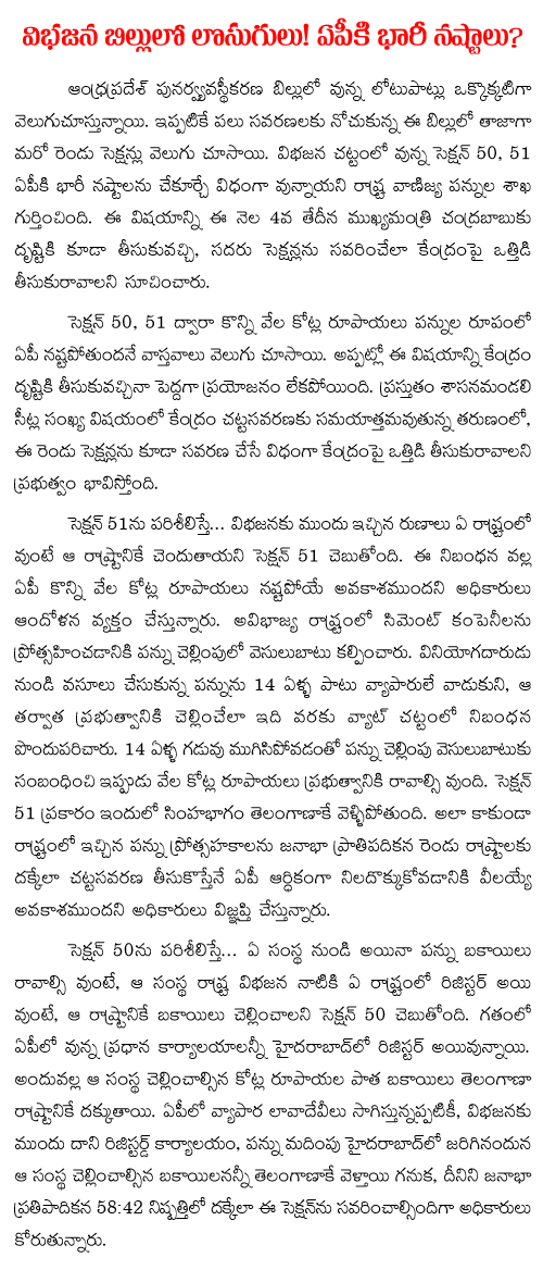 AP cheated in bifurcation bill