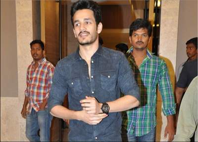 akhil first movie entrance 