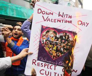 bajrangdal activities on valentines day