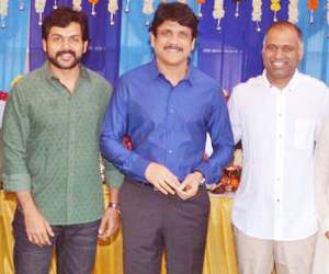 nagarjuna and karthi movie launch