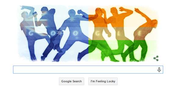 Google Australia Sydney Cricket doodle