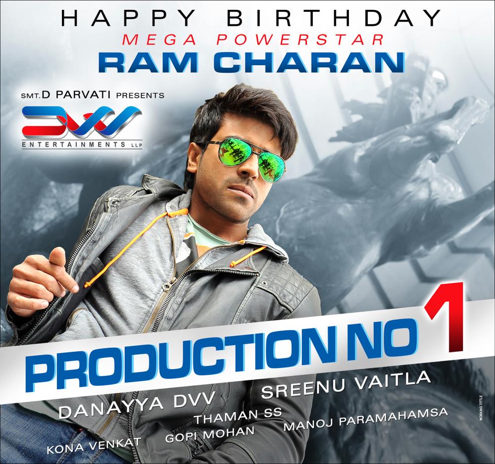 Ram Charan new movie new look Posters