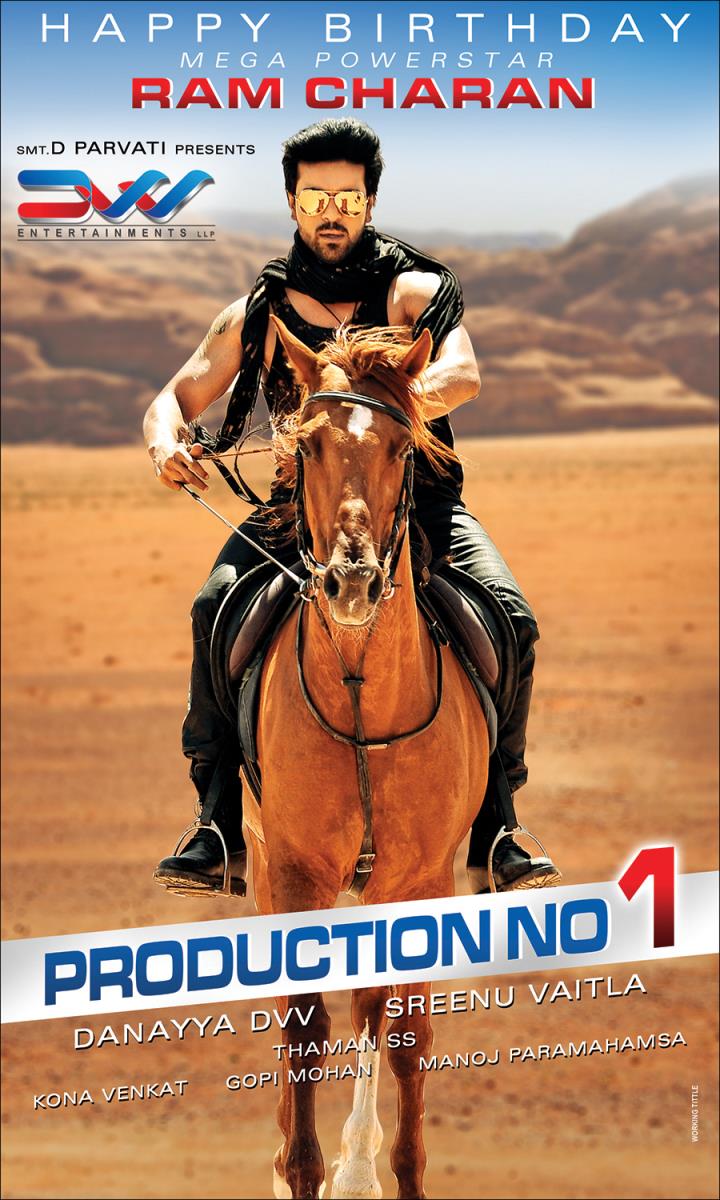 Ram Charan new movie new look Posters