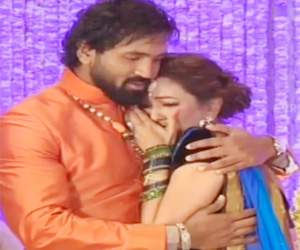 lakshmi manchu emotional in manoj engagement