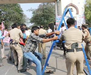 rally at osmania university