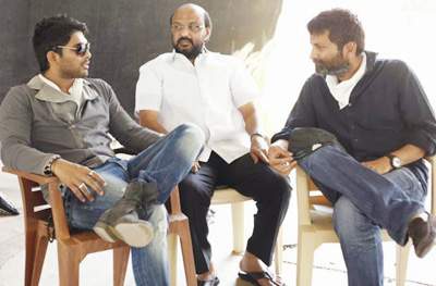 trivikram and producer radha krishna