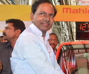 KCR  falling in Modi's line