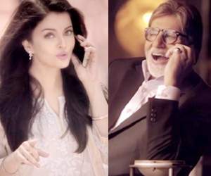 aishwarya rai and amitabh bachchan advertaisement