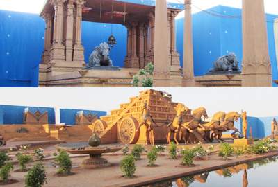 baahubali sets in social web sites