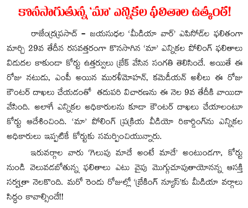 maa election result