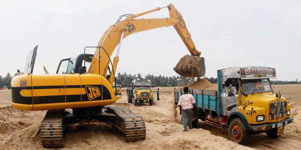 prakasam barrage sand for AP capital construction