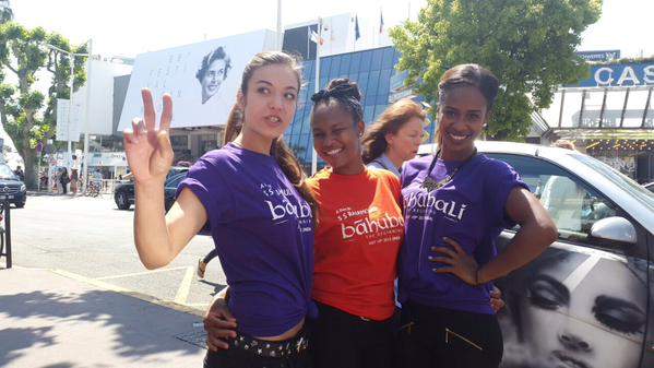 Baahubali Tee Shirts served at Cannes