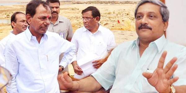 kcr met defence minister manohar parikkar