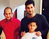 Pic Talk: Mahesh lunch in silver plates with father