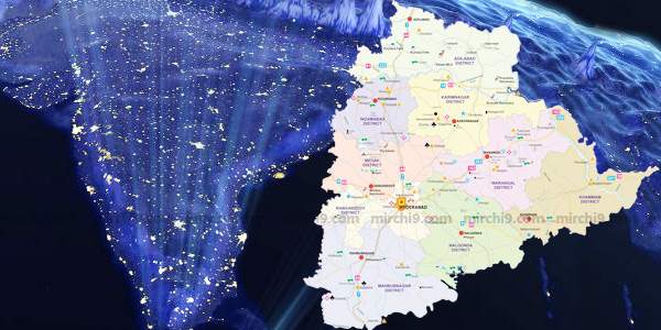telangana mandals in country digital map