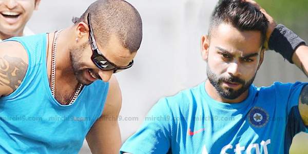 virat kohli and shikar dhiwan hair styles