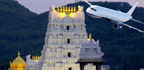 TTD air india flight tirupathi