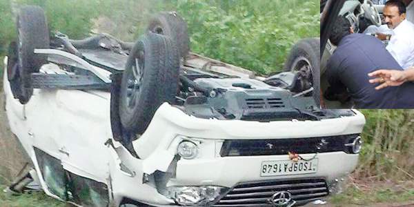 eetela rajender car accident
