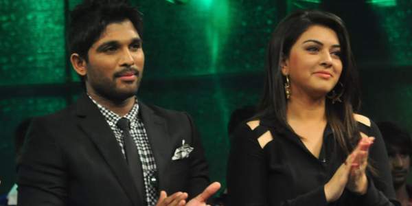 hansika with allu arjun