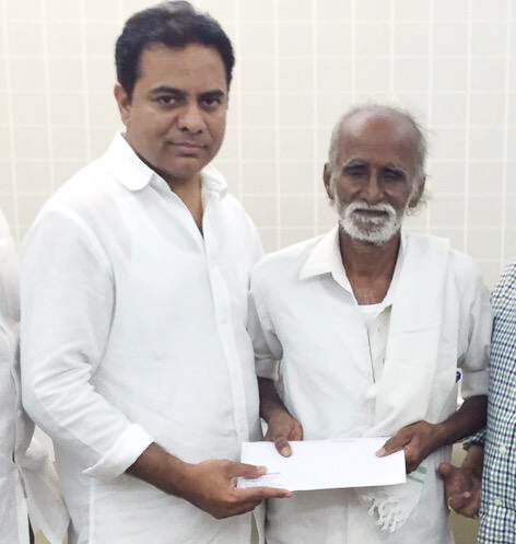 ktr aponsored money to vedam ramulu
