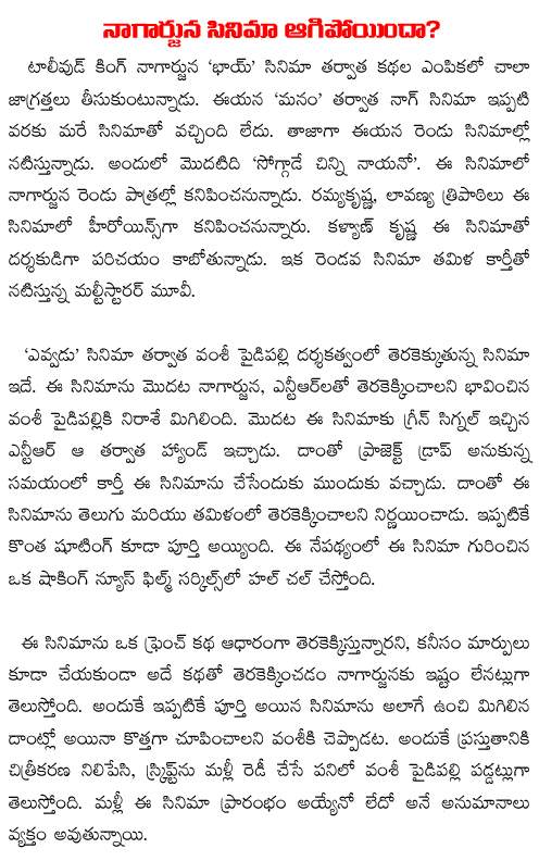 nagarjuna karthi movie