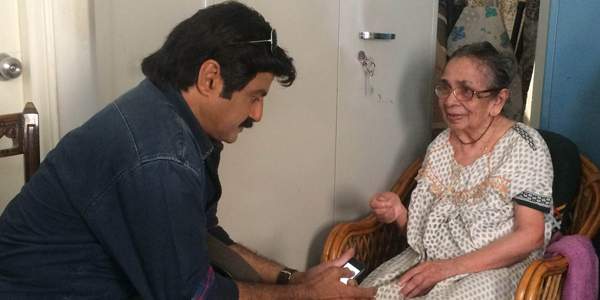 Balakrishna went to see his fan old lady
